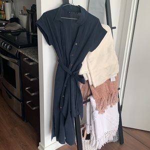 Zara midi buttoned dress